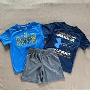 Under Armour Graphic Tees and Shorts
